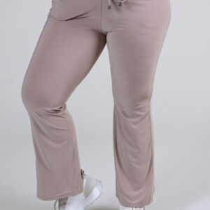 Laiema säärega püksid, beez