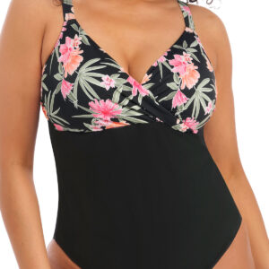 Polsterdatud korviga ujumistrikoo Black