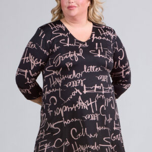 T-Särk printmustriga Letter Print