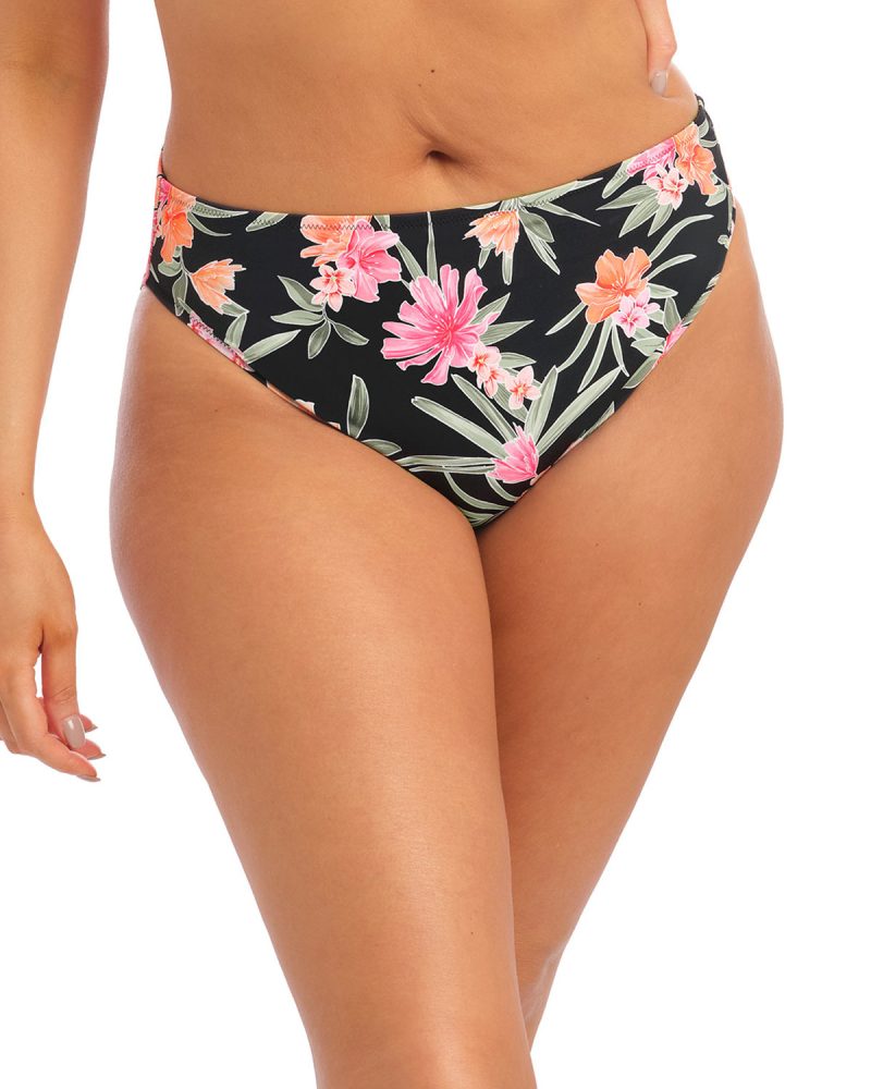 ES800172-BLK-primary-Elomi-Swim-Dark-Tropics-Black-Mid-Rise-Bikini-Brief